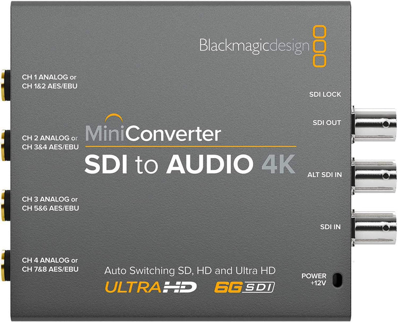 blackmagic design mini converter sdi to audio