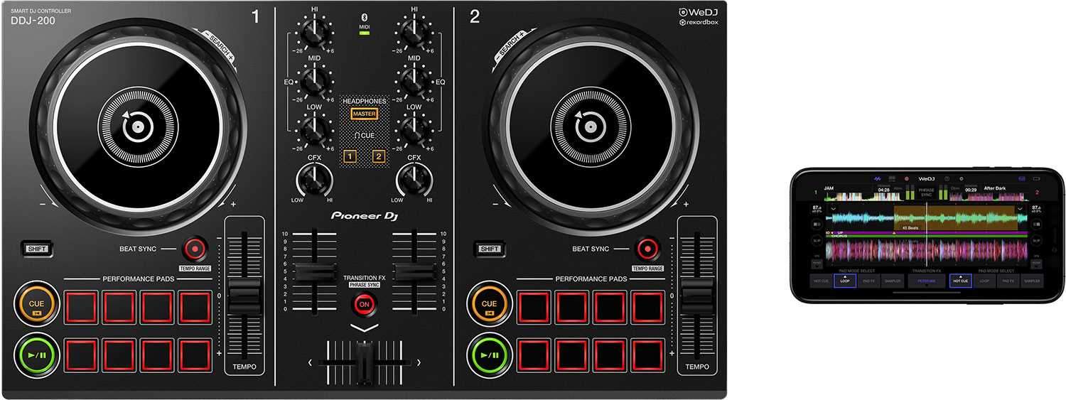 Pioneer DJ DDJ-200 2-Channel Smart DJ Controller | PSSL ProSound