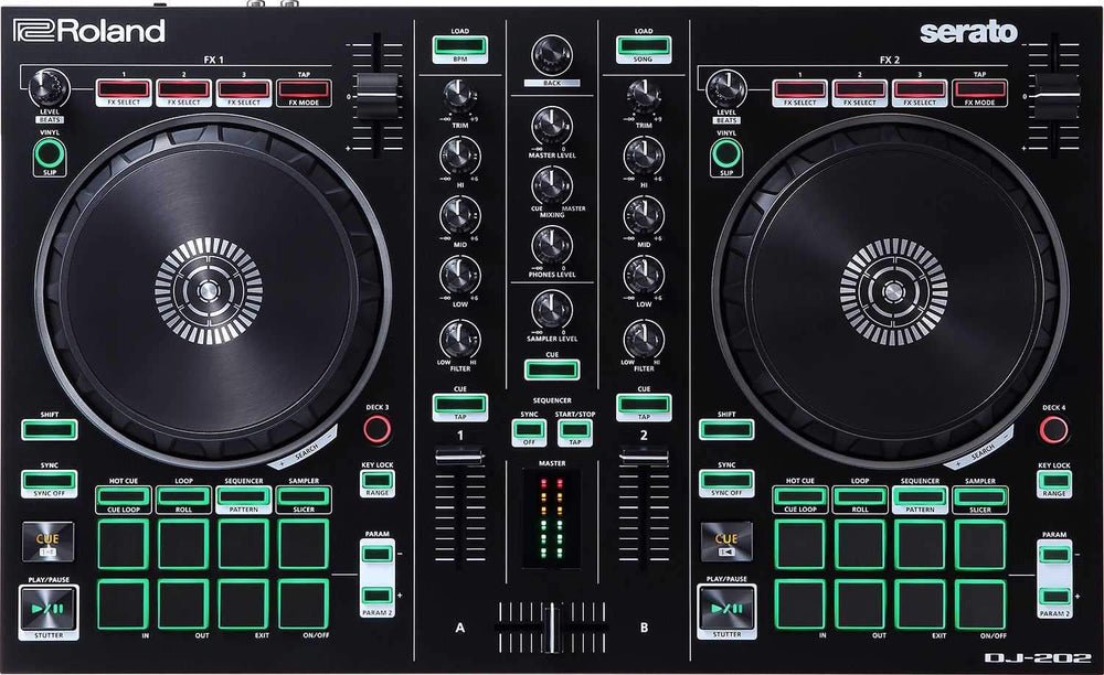 Roland DJ-202 2-Channel Serato DJ Pro Controller