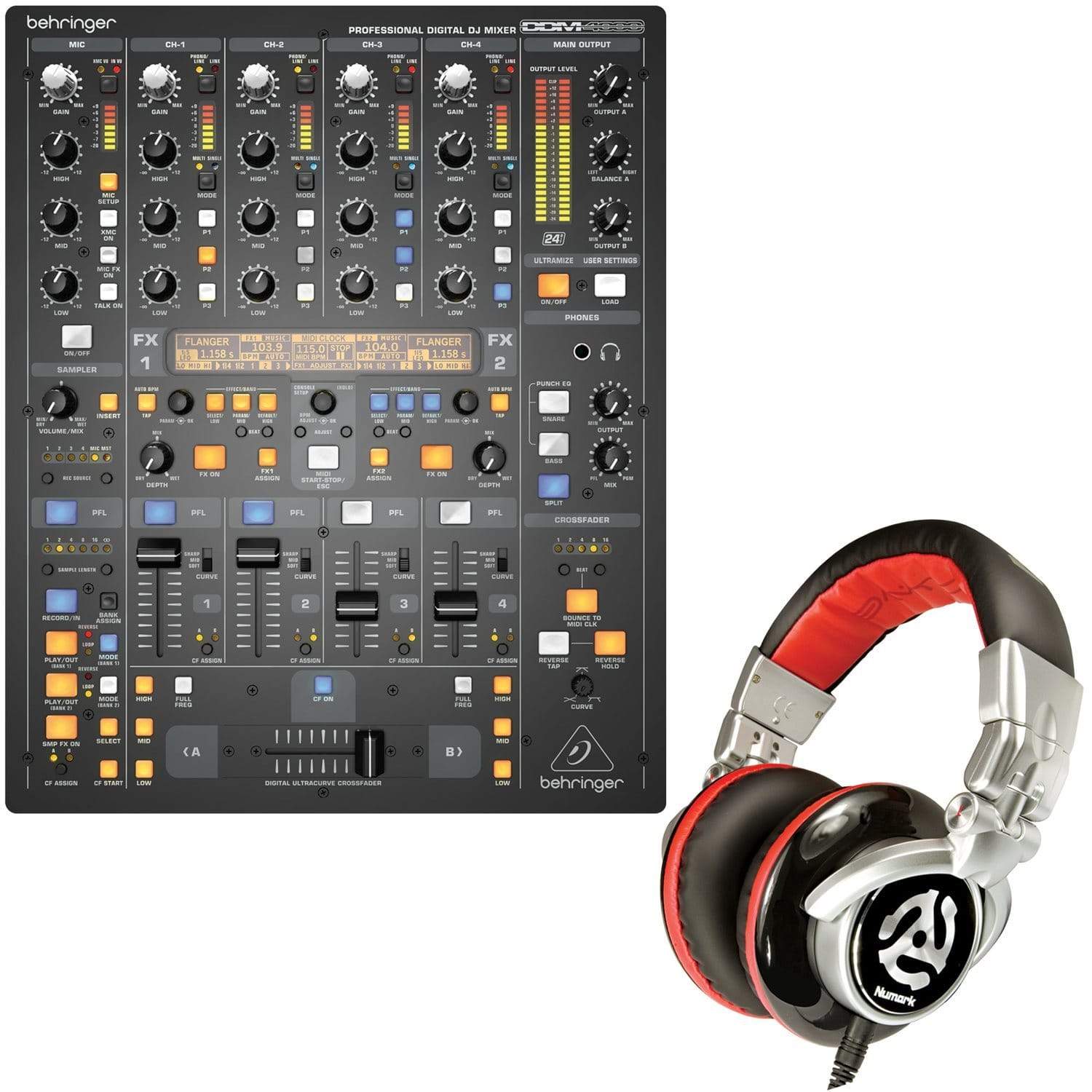 BEHRINGER DJX750 DJミキサー エフェクター BPMカウンター付 - DJ機材