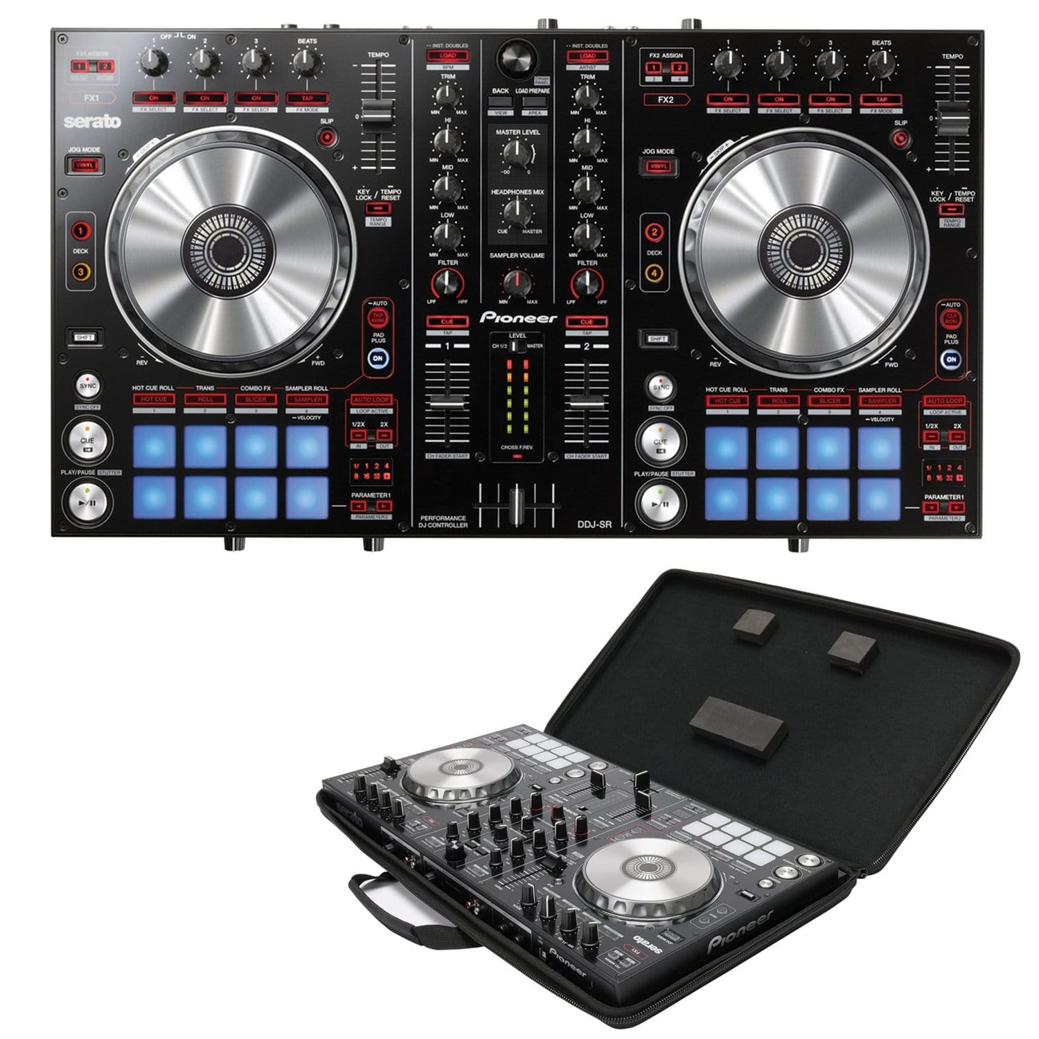 Pioneer DJ DDJ-SR DJ Controller with Magma CTRL Case | PSSL