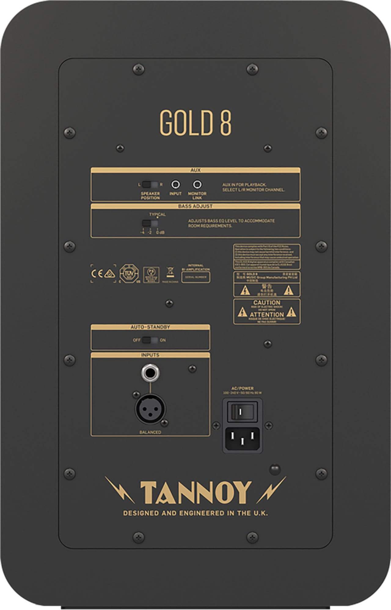 tannoy gold 8 300w active 8 studio monitor