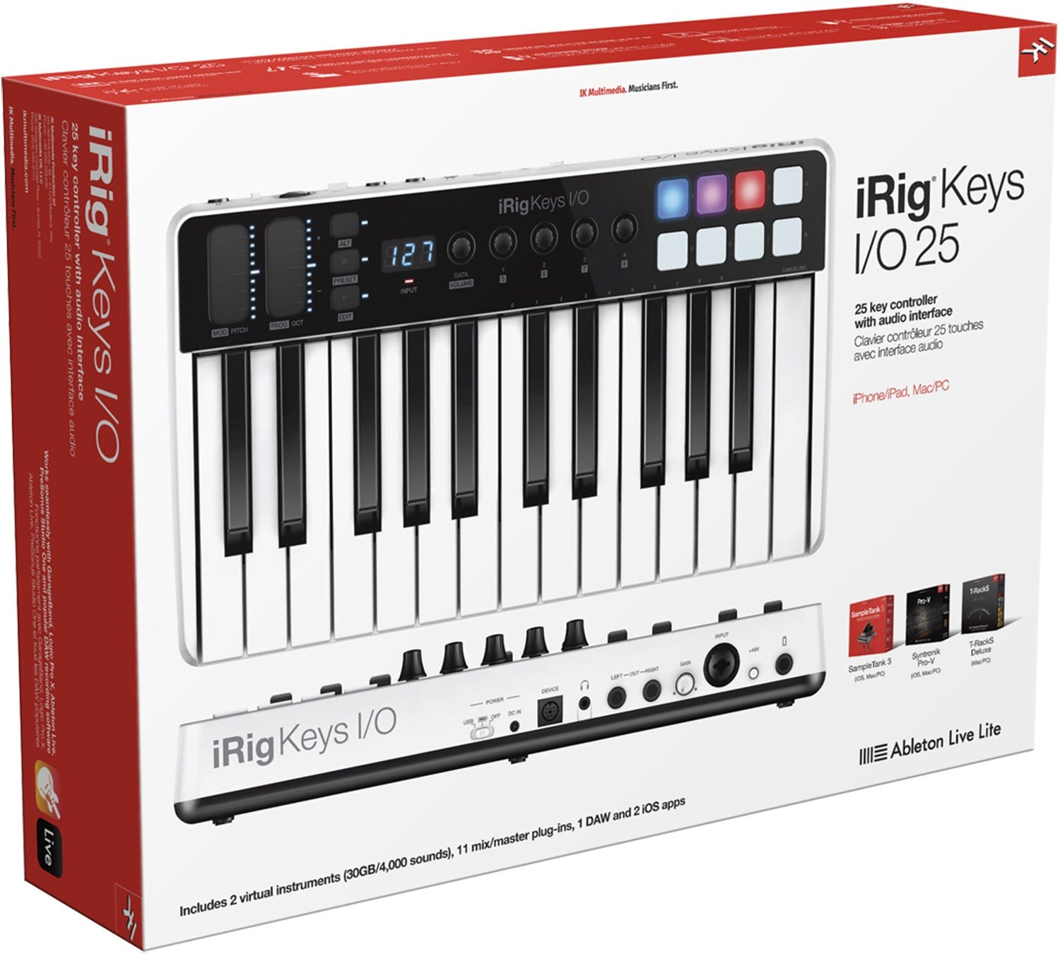 Midi-клавиатура ik Multimedia IRIG Keys 25. IRIG Keys i/o 25. Ik Multimedia IRIG Keys 37. Ik Multimedia IRIG Keys Mini. Key io