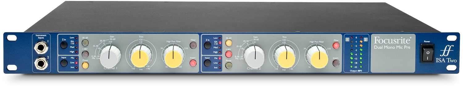 Focusrite ISA-TWO 1U 2-Channel Mic Pre | PSSL ProSound and Stage