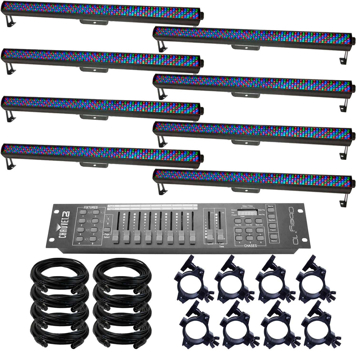 Chauvet COLORrail IRC x 8 Complete Lighting System | PSSL ProSound and