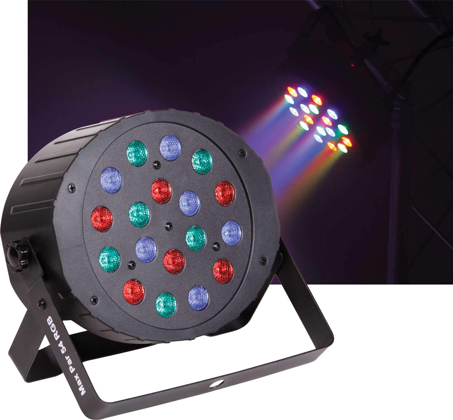 Solena Max Par 54 18x3-Watt DMX LED Light PSSL ProSound and Stage