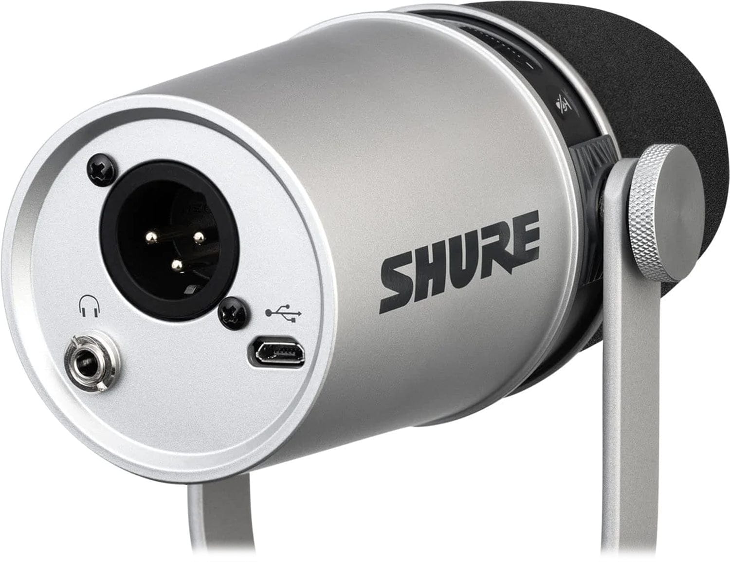 Shure MV7 USB XLR Podcast Microphone - Silver | PSSL ProSound and