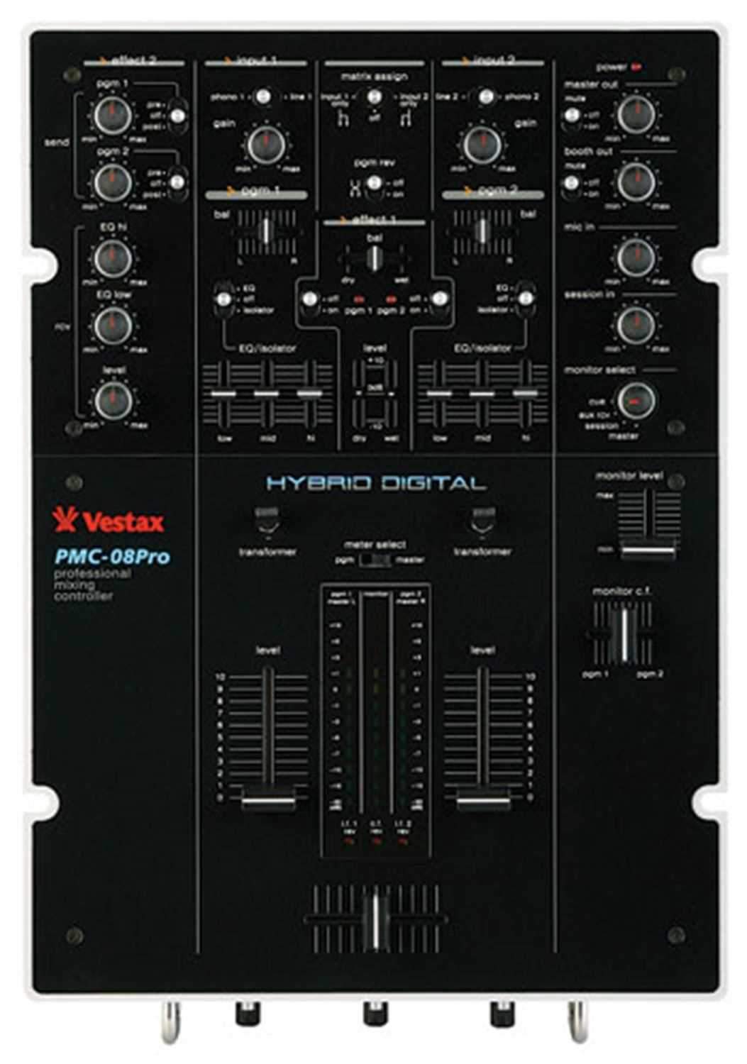 Vestax PMC-08 Pro Hybrid Digital Scratch Mixer