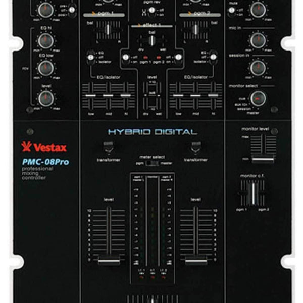 Vestax PMC-08 Pro Hybrid Digital Scratch Mixer | PSSL ProSound and