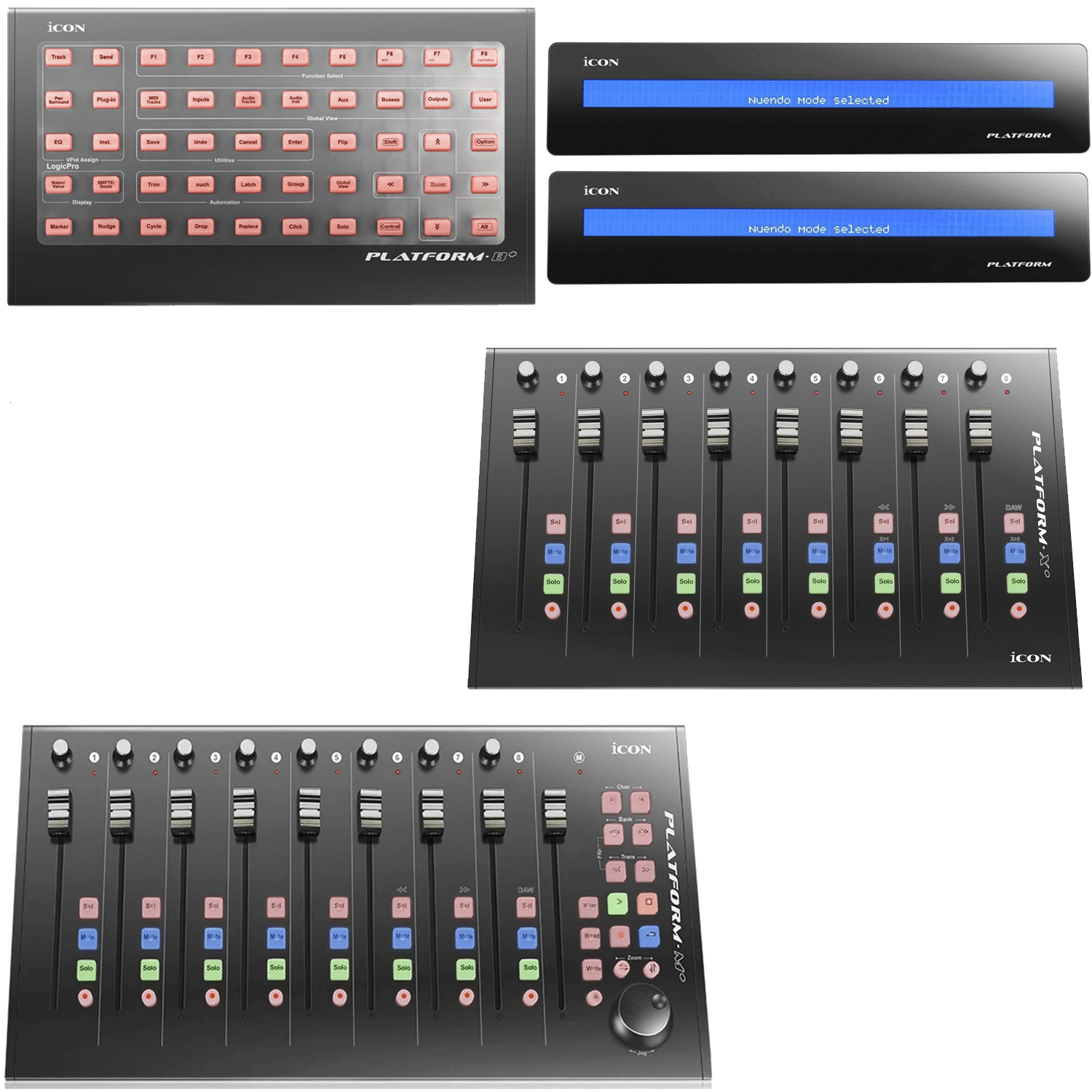 Icon Platform M-Plus Desktop DAW Controller Medium Display Package