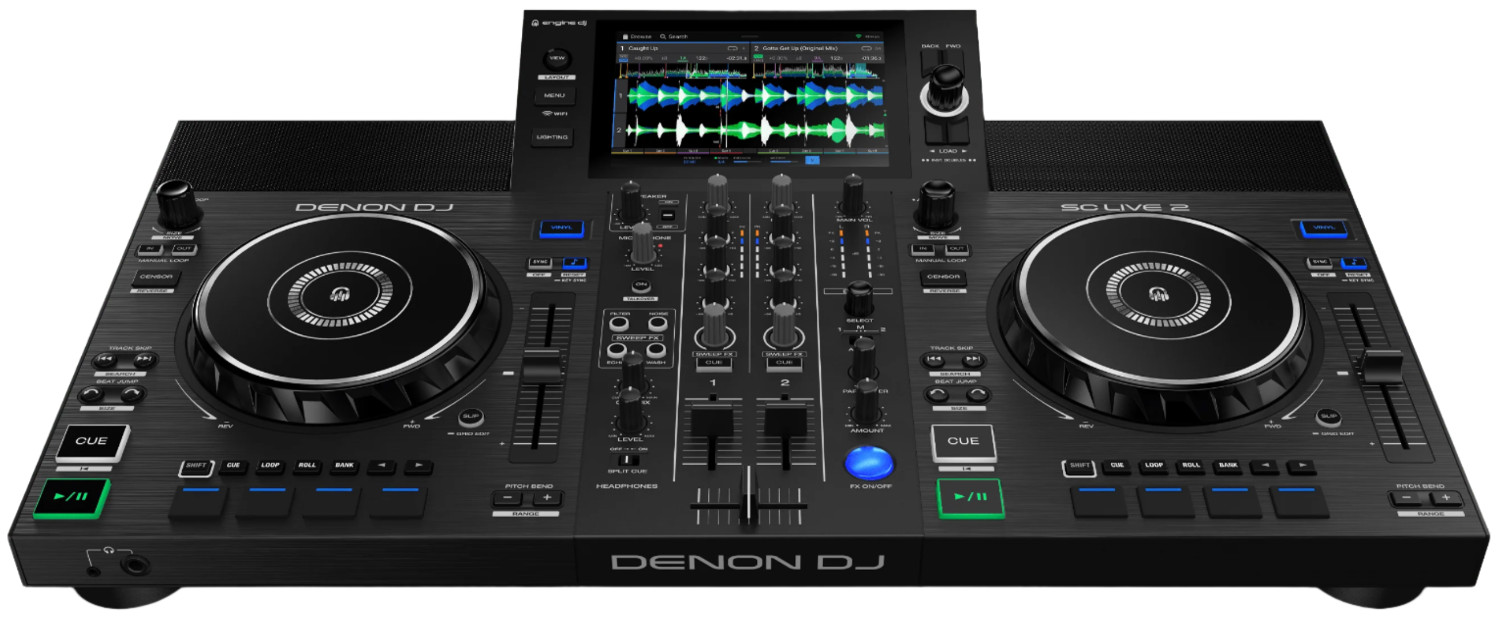 ランキングや新製品 パノラマビューDenon DJ ポータブル 2デッキ DJシステム ストリーミング用Wi-Fi接続 7インチ HD  タッチスクリーン搭