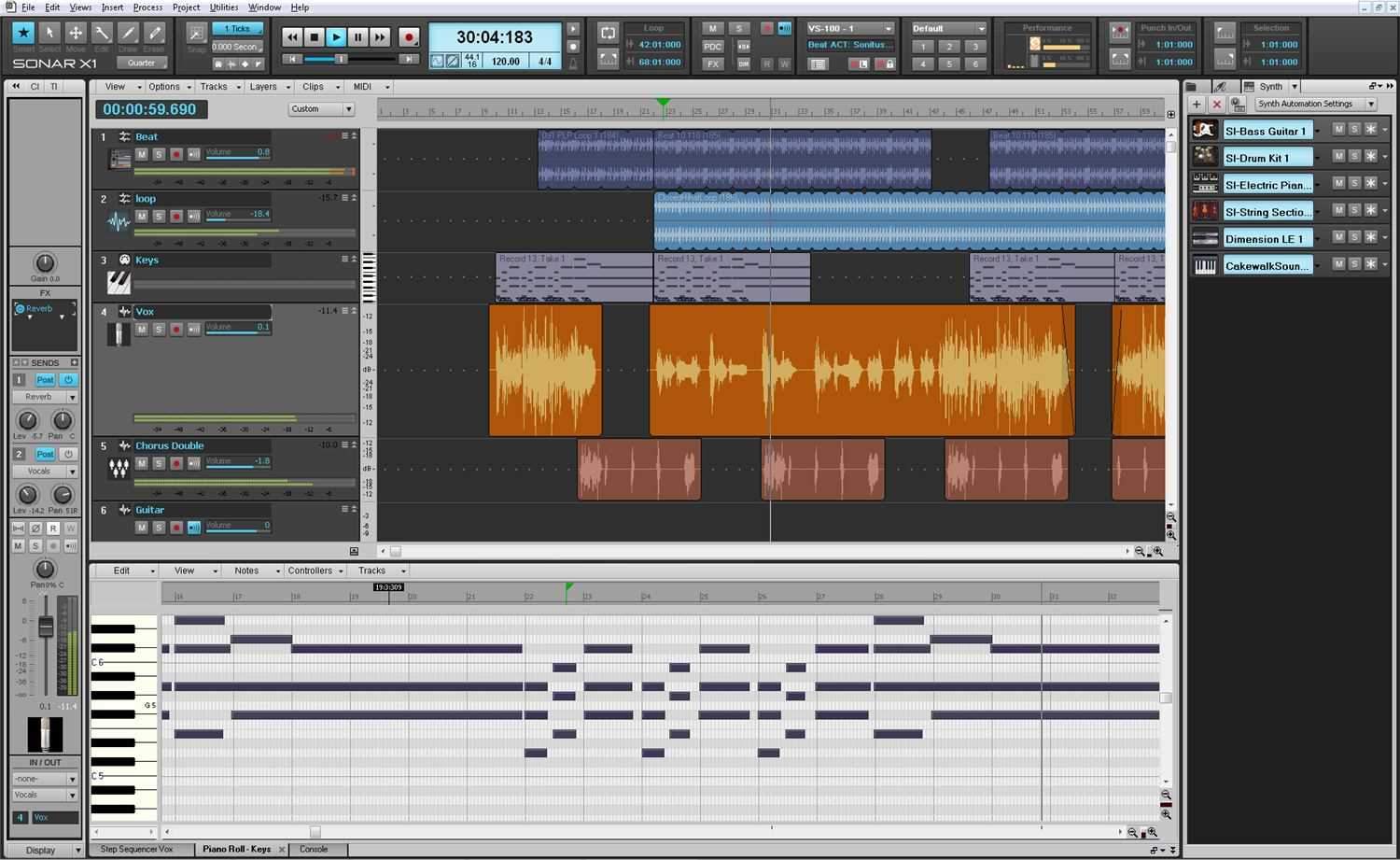 cakewalk sonar x1