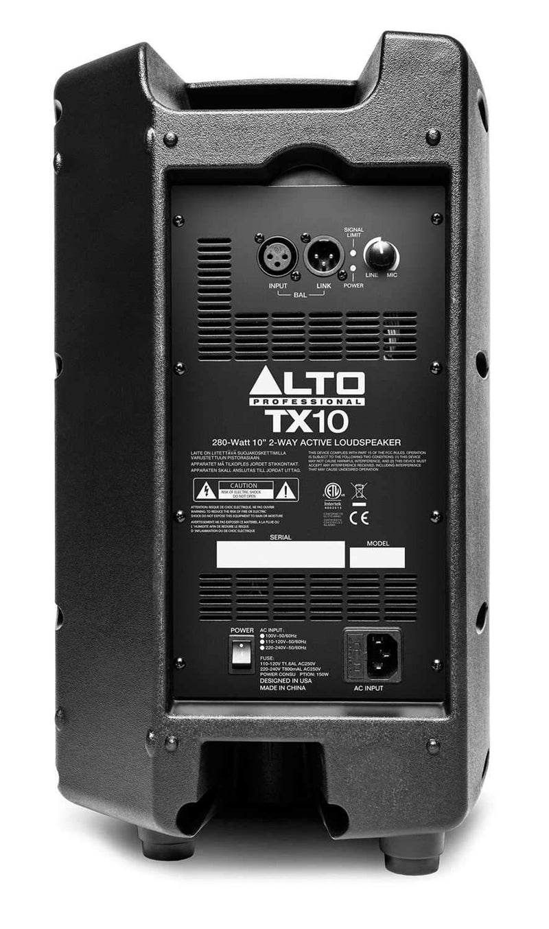 alto tx10 10in powered speaker