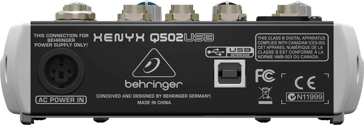 behringer xenyx q502usb meter lights