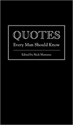 Quotes every man should know gift idea for Christmas