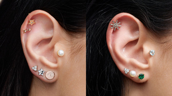 mix and match piercing earrings