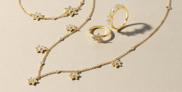 gold flower jewelry