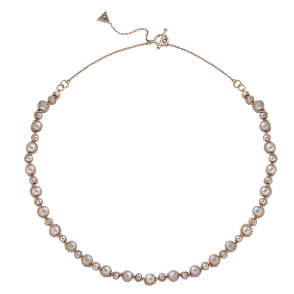 Pearl Necklace - Rose Gold