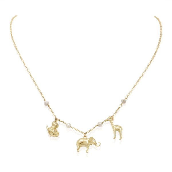 Serengeti Charm Bracelet - Yellow Gold