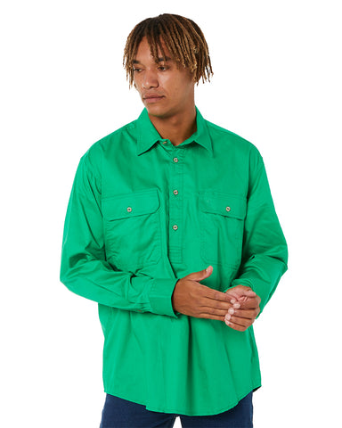 ritemate emerald closed front long sleeve shirt