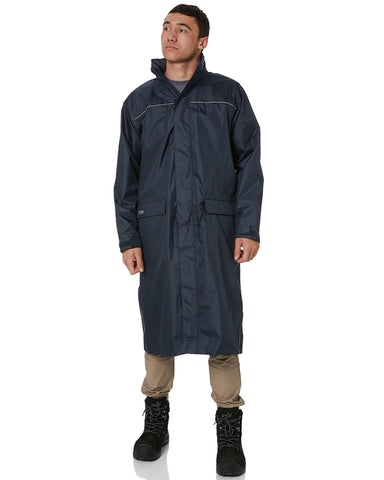 Man wearing Long Rain Coat