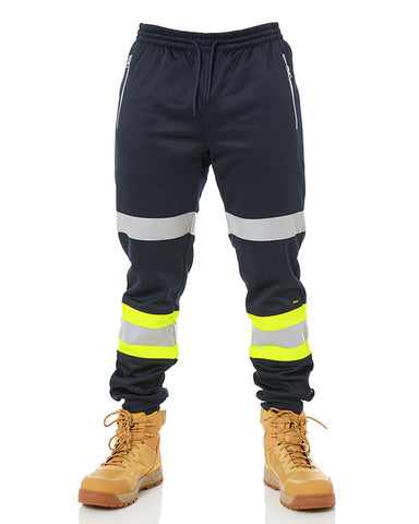 bisley taped biomotion track pants navy yellow