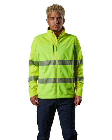 FXD taped hi vis jacket in yellow