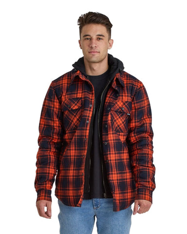 Man wearing Quilted Flannel Jacket