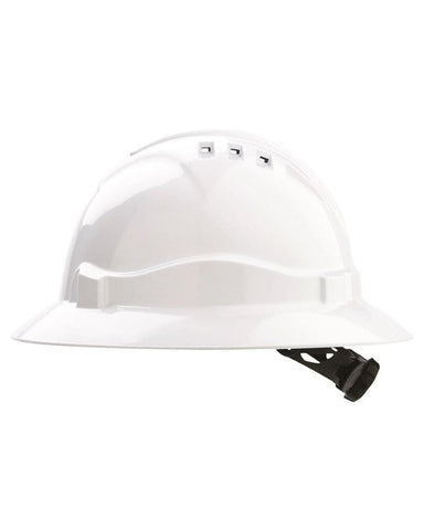 Pro Choice Vented Hard Hat Full Brim - White