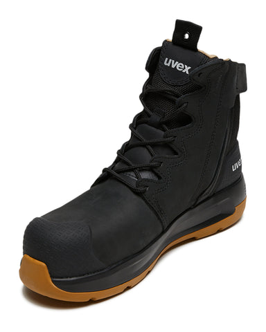 Uvex 3 X Flow Safety Boot - Black/Tan