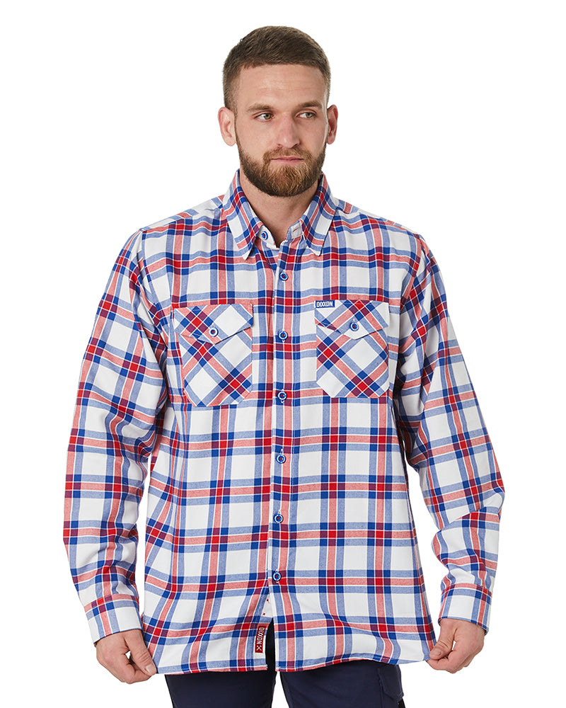 Dixxon Independent Flannel - Red White Plaid | Buy Online