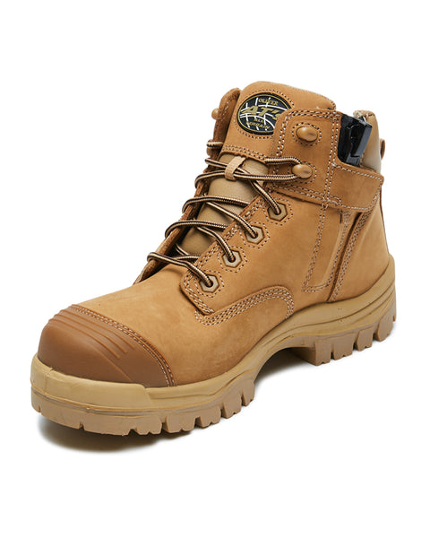 Oliver AT 45-630Z Hiker Safety Boot with Zip - Wheat | Buy Online