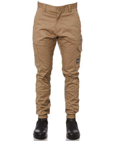 CORRUGATED STRETCH PANT - KHAKI