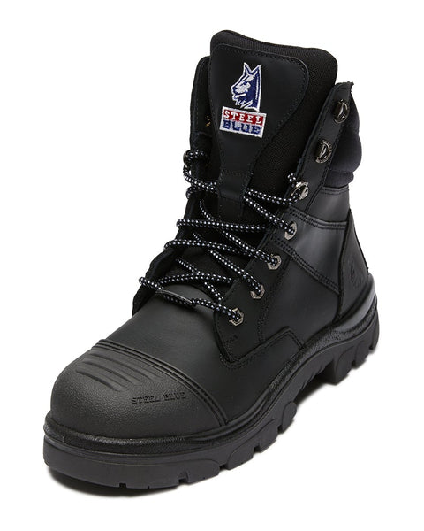 Blundstone Style 322 Ankle Zip Side Safety Boot Black Buy Online