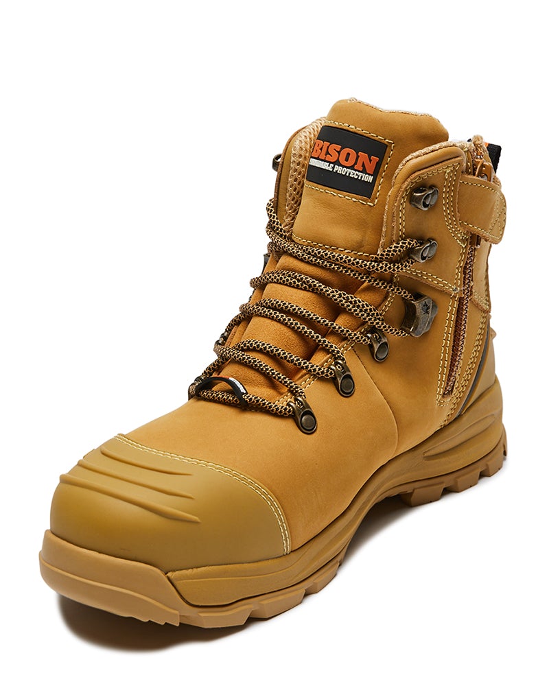 bison steel toe boots