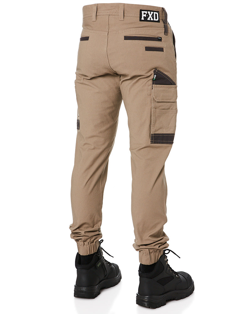 FXD WP-4 Stretch Cuffed Work Pants - Khaki | WorkwearHub