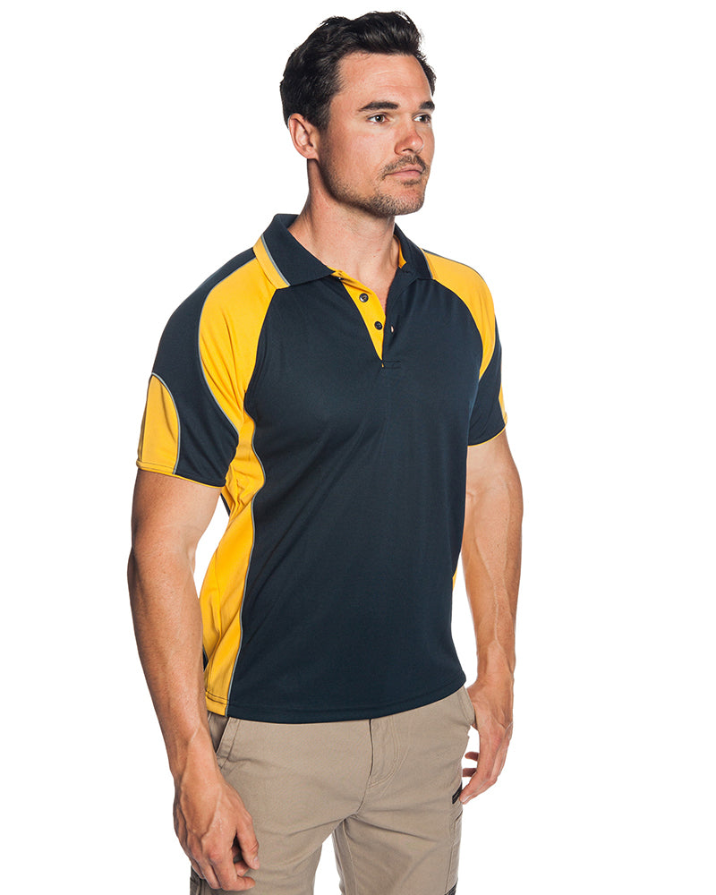 Aussie Pacific Murray Polo - Navy/Gold | WorkwearHub