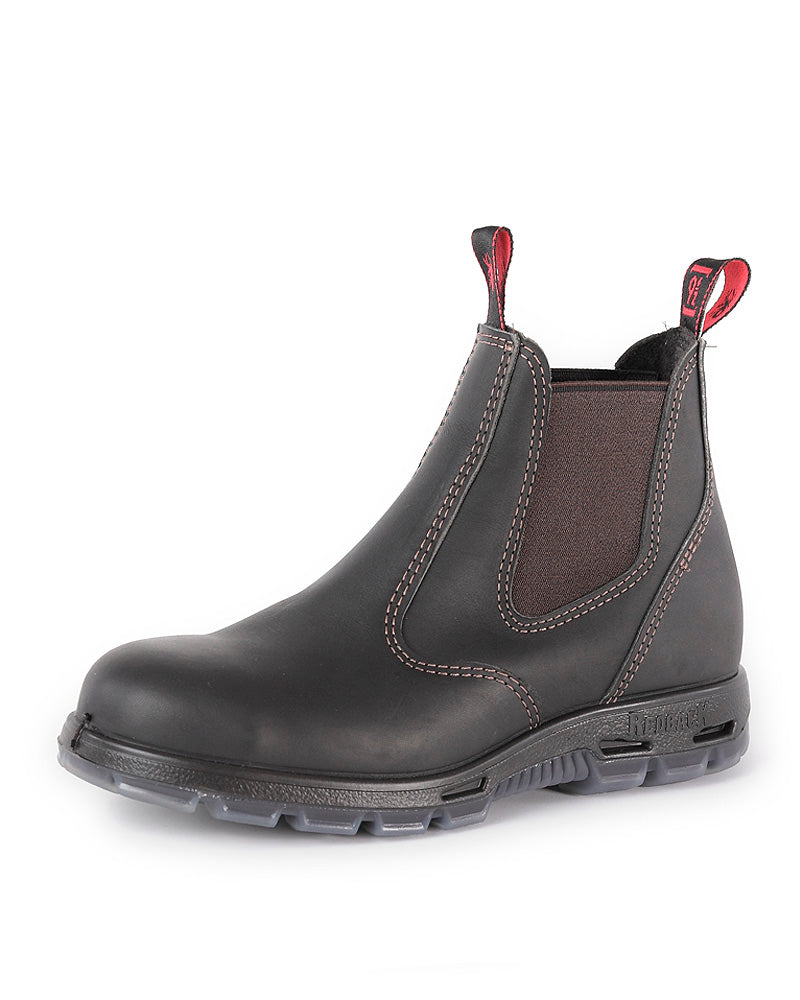 Redback Bobcat Elastic Sided Safety Boot - Claret | WorkwearHub