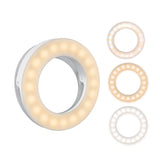 LED Selfie Ring Fill Light Clip-on Beauty Rechargeable Light for Cell Phones Photo Video