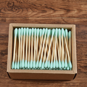 Coton-tiges en bambou / paquet de 100 et 200 pièces.