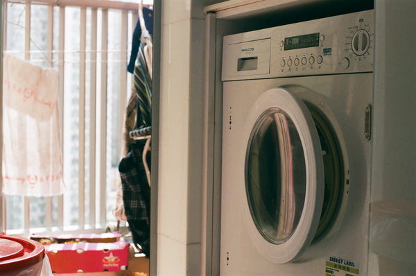 Laundry room with washer