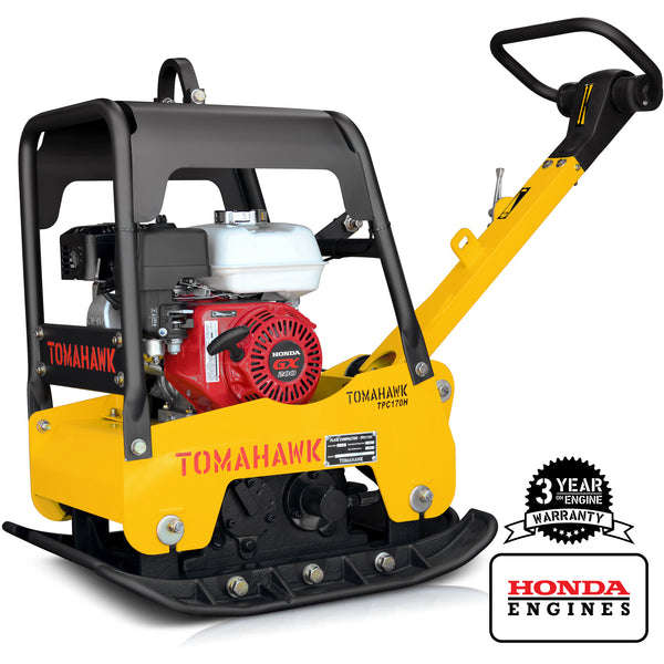 6.5 HP Plate Compactor with 5-Gallon Water Tank