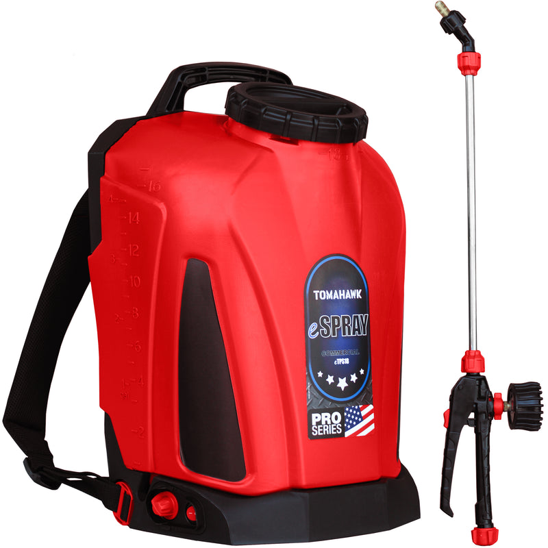 4 Gallon Battery Backpack Sprayer Lithium Powered Electric Operated Fo Tomahawk Power