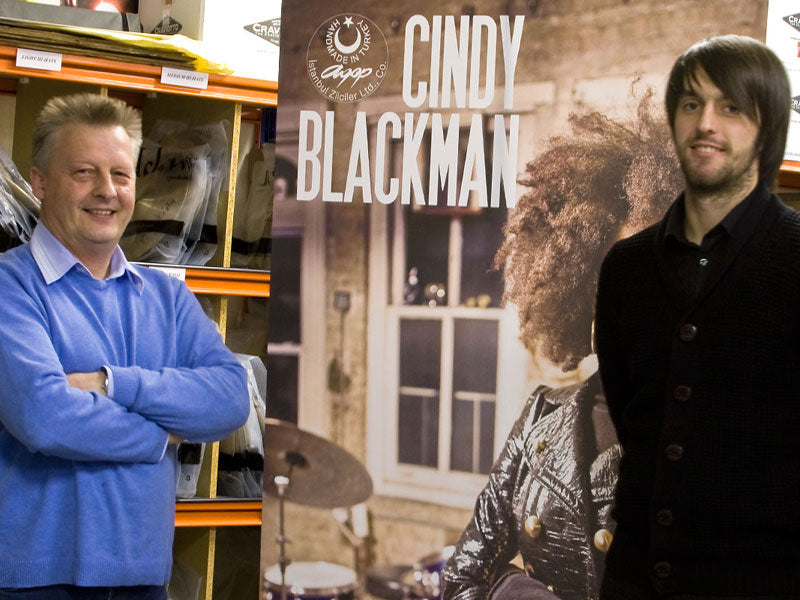 Cindy Blackman cymbals at the drumshop