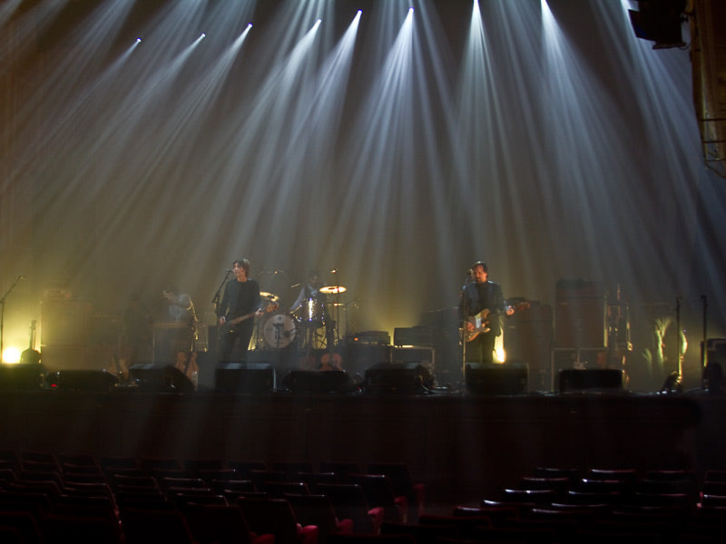 Del Amitri sound check with Ash Soan at Newcastle City Hall