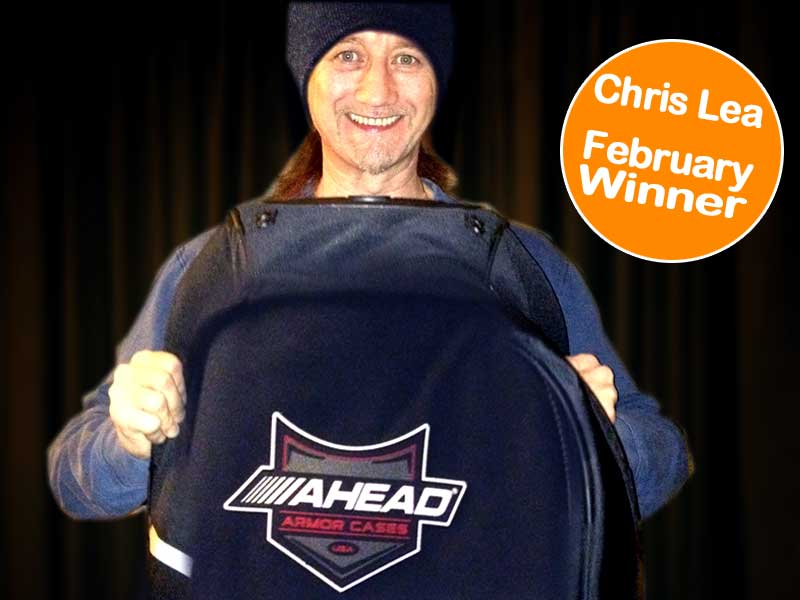 Drum Shop UK Febuary Winner Chris Lea