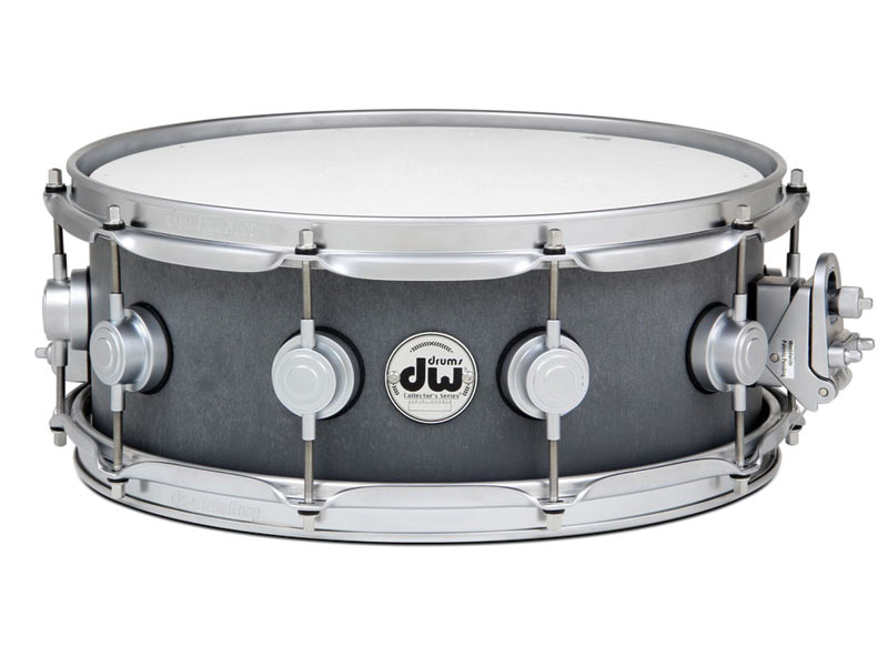 Collector's Series Concrete Snare - Raw Soapstone Finish with Satin Chrome Hardware