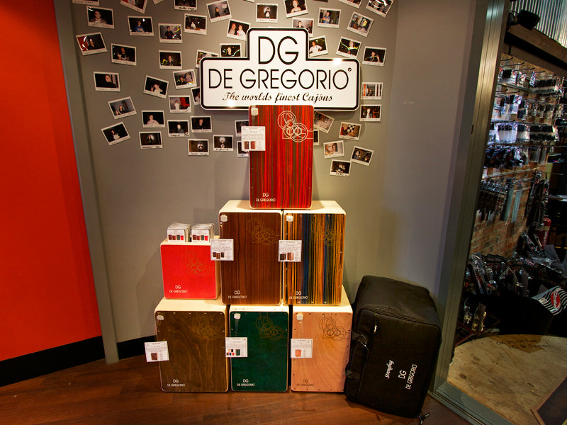 DG De Gregorio Cajon Display Delivery At Drum Shop UK