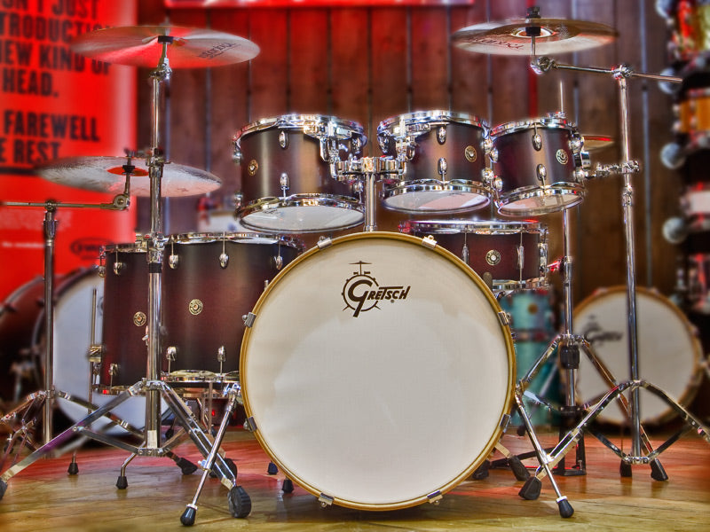 Gretsch Catalina Maple drum kit in Deep Cherry Burst drumshop UK