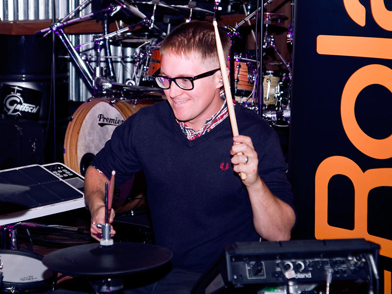 Ryan Jenkinson at Drumshop UK Roland drums Hybrid Tour